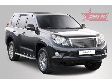 Накладка на решётку радиатора для Toyota Land Cruiser 150 Prado 2009-2013гг. (d10)